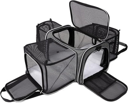 BAGLHER Cat Carrier Bag, Airline Approved Pet Carrier Soft Side Pet Travel 5 by BAGLHER