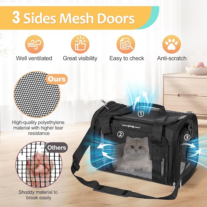 Discala Cat Dog Carrier Pet Carrier - Image 5