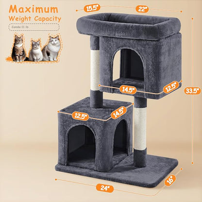 Yaheetech 33.5in Cat Tree Tower - Image 3