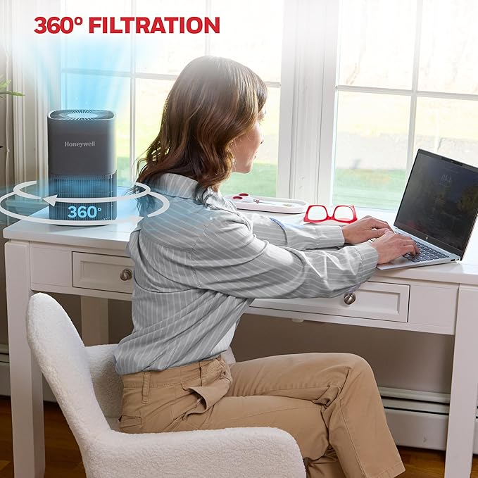 Honeywell Allergen Plus Compact HEPA Small Room Air Purifiers - Image 9