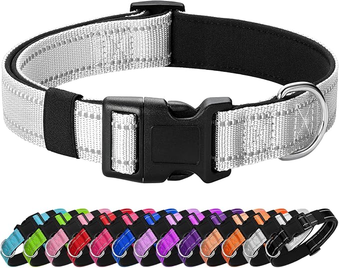 Reflective Dog Collar Padded by Penseepet