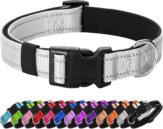 Reflective Dog Collar Padded by Penseepet