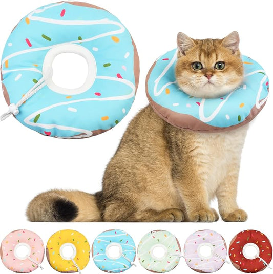 Cat Cone Collar Soft, Waterproof Cat Recovery Collars Spay Cones to Stop by Hpetppy