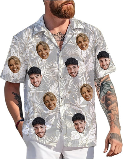 Custom Hawaiian Shirt with Face Photo Picture by GLOXO