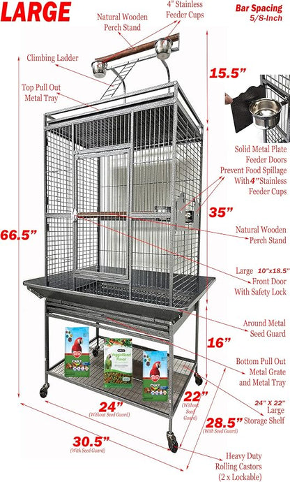 Large Elegant and Durable Wrought Iron Play Ground Perch Stand Top Climbing - Image 2