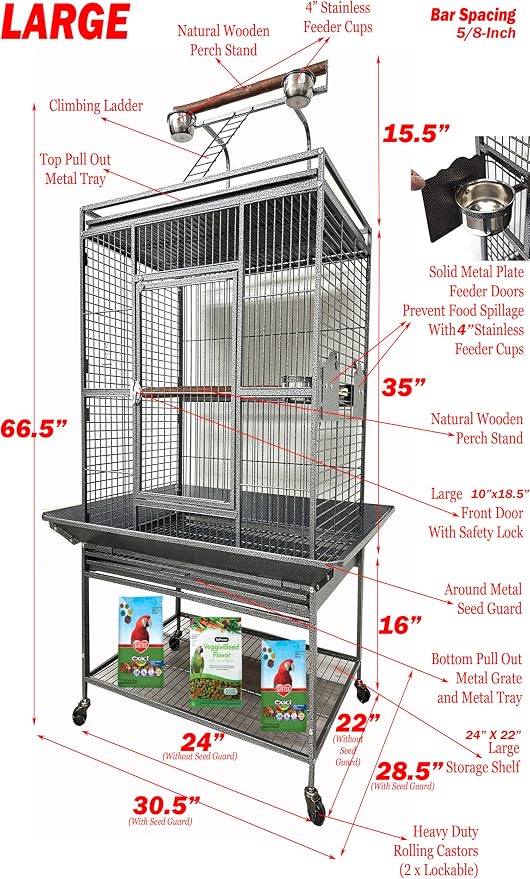 Large Elegant and Durable Wrought Iron Play Ground Perch Stand Top Climbing - Image 2