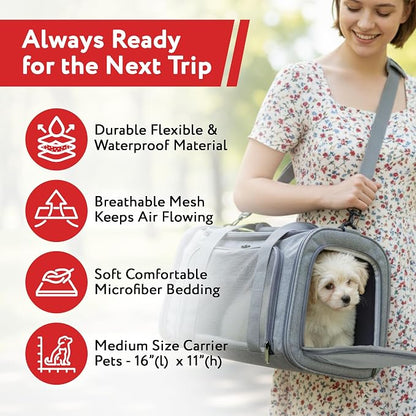 dbest Products Pet Smart Cart Sport, Soft Sided Collapsible Cat Carrier Airline - Image 7