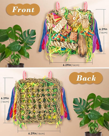 ERKOON Bird Toys, Parrot Toys Foraging Swing Mat Parrot Cage Hanging Toys Birds - Image 2