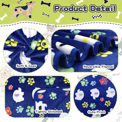 Rezutan 1 Pack 3 Dog Blanket for Large Dogs, 41x31 inch for Medium Soft Fluffy - Image 3