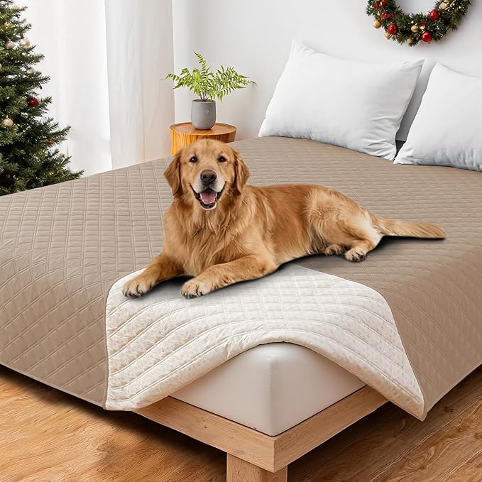 Waterproof Dog Bed Cover, Non-Slip Dog Blanket by CYCMACOHOME