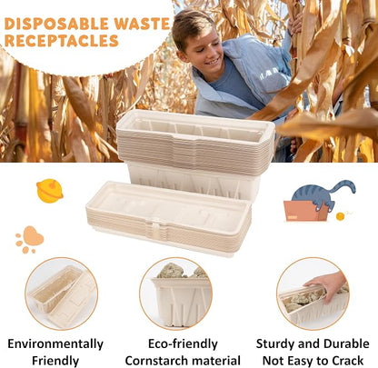 30 Packs Disposable Waste Receptacles Compatible - Image 5