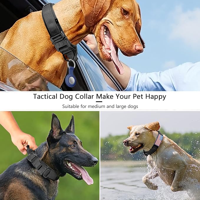 DAGANXI Tactical Dog Collar, Adjustable Military Training Nylon Dog Collar - Image 6