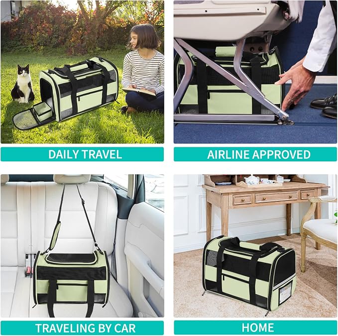 Cat Carrier Pet Dog Carriers TSA Airline Approved - Image 5