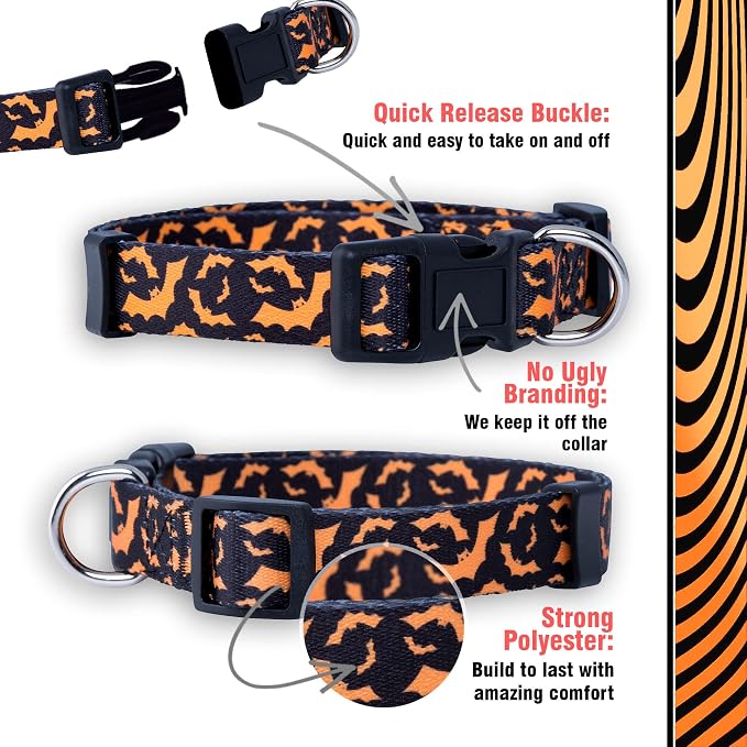 Native Pup Halloween Dog Collar- Spooky Fall Themed Horror Costume Collars- - Image 4
