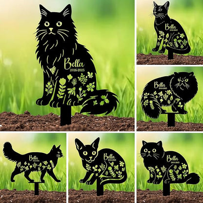 Custom Cat Grave Markers Outdoor by NIWAHO