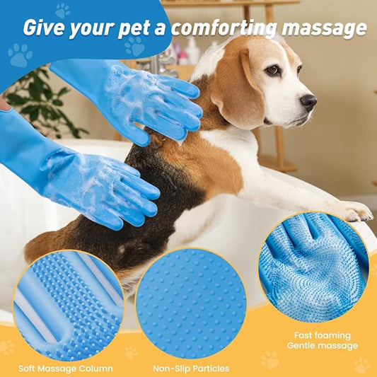 Pet Shower & Bath Supplies，Dog Shampoo Brush Set - Image 2