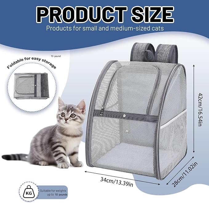 Breathable cat Backpack - Image 2