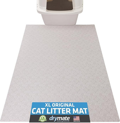 Drymate Cat Litter Box Mat, Litter Trapping Mat, Waterproof, Urine-Proof by Drymate