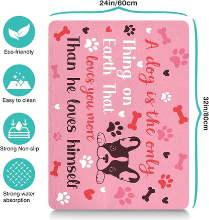 Pet Feeding Mat for Floors Waterproof Dog Mat for Food and Water Absorbent - Image 4