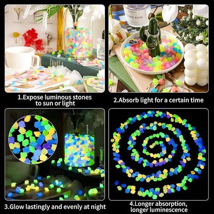 OSOPOLA 750 PCS Glow in The Dark Rocks - Image 2