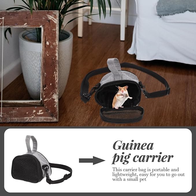 Beaupretty Oxford Cloth Hamster Carrier Bag Portable Breathable Guinea Pig and - Image 4