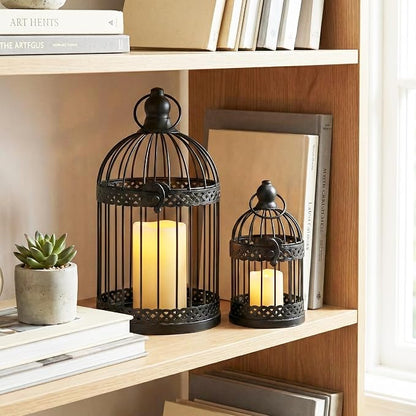 Vela Lanterns Bird Cage Decor Candle Holder Lantern Decorative Table - Image 7