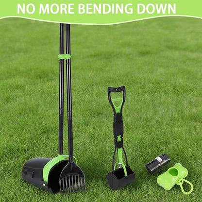 Geyecete Dog Pooper Scooper Long Handle Pooper Scooper Set Pooper - Image 6