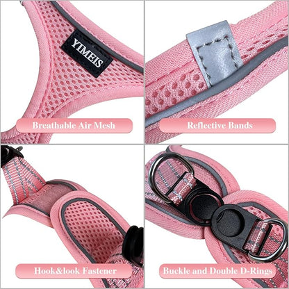 YIMEIS Dog Harness and Leash Set, No Pull Soft Mesh Pet Harness, Reflective - Image 3