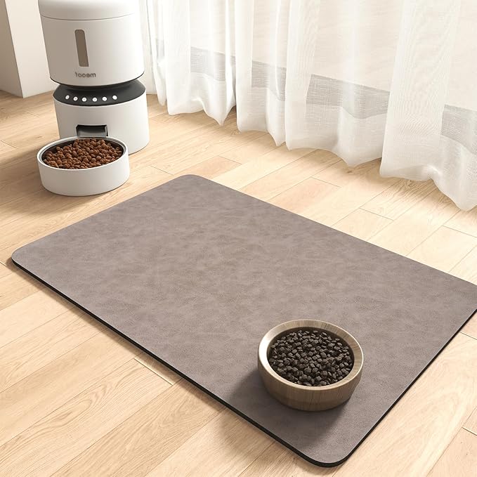 MontVoo-Absorbent Pet Feeding Mat-No Stains Pet Mat by MontVoo
