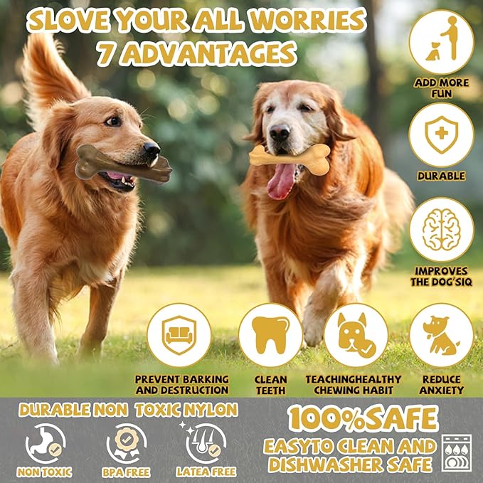 Aggressive Chew Toys, Nylon Bones, Indestructible Toys - Image 4