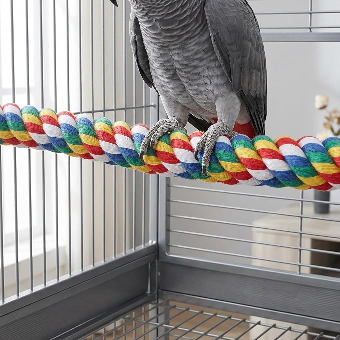 iplusmile Bird Perch 44 Inch Bird Rope Perches - Image 5