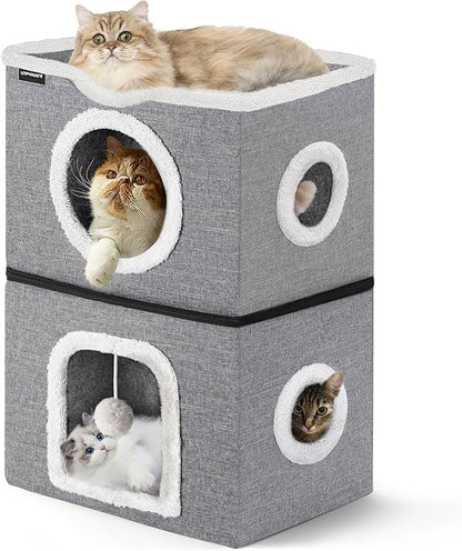 URPOWER 2 Story Cat Bed, Large Cat House by URPOWER