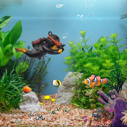 onesimcr Floating Fish Tank Decorations, Aquarium Decorations, Lovely Diver - Image 9
