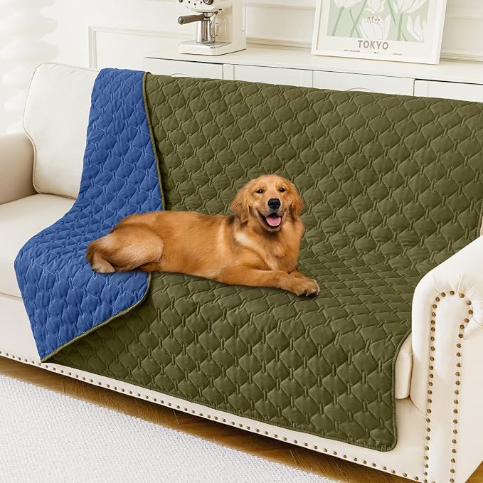 Smiry Waterproof Dog Bed Cover Blanket, Soft Reversible Pet Blanket, Washable by Smiry