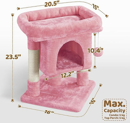 Yaheetech 23.5in Cat Tree Tower, Cat Condo - Image 3