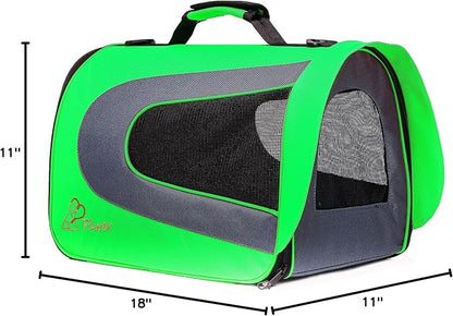 Pawer 18” x 11”x 11” Soft-Sided Foldable Airline Approved Pet Carrier - Image 10