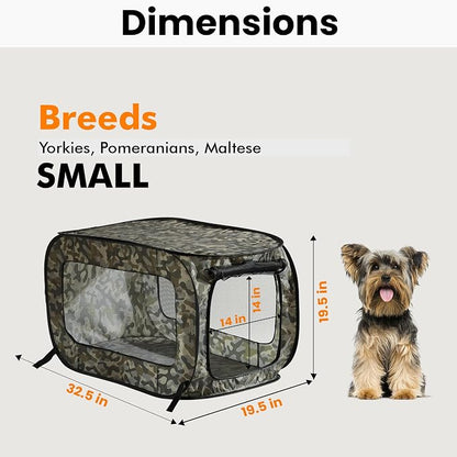 Beatrice Home Fashions Portable, Collapsible, Pop Up Kennel Travel Cat and Dog - Image 2