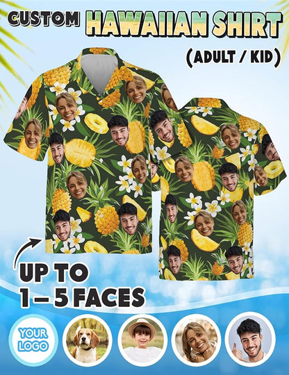 Custom Hawaiian Shirt with Face Photo Picture - Image 4