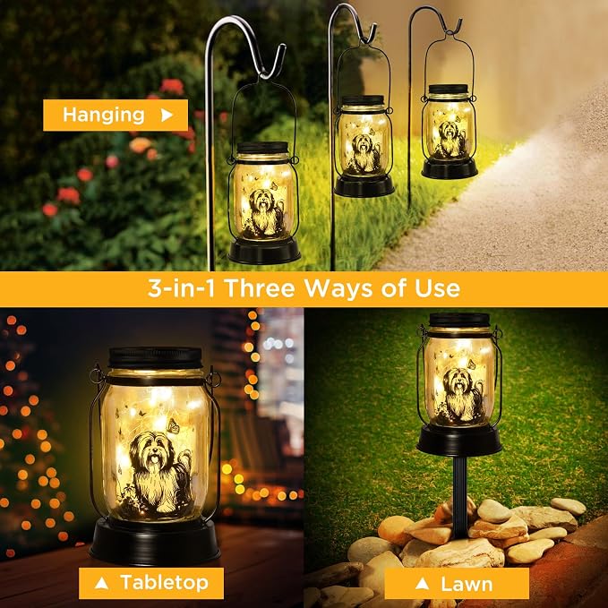 kyoryuger Shih Tzu Gifts for Women/Men Shih Tzu Solar Lanterns Dog Mom Birthday - Image 3