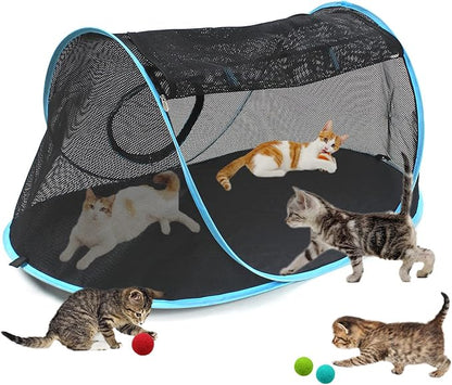 INTURN Cat Furniture Tent for Indoor and Outdoor Playpen Portable Cat Tunnels by Unknown