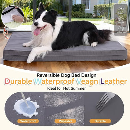 Waterproof Dog Bed for Large Dogs, Outdoor Orthopedic XL Dog Bed - Image 4