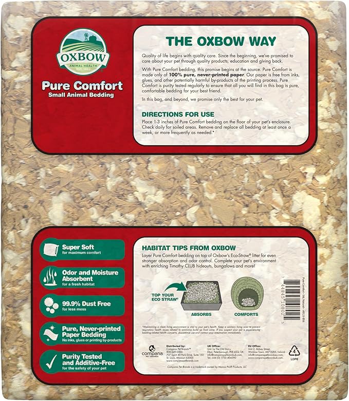 Oxbow Pure Comfort Bedding, & Guinea Pig Bedding, Bunny Supplies - Image 2