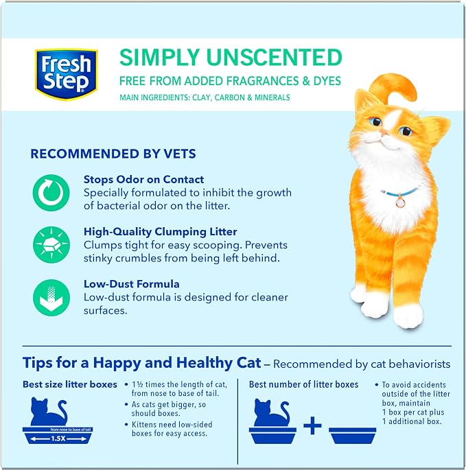 Fresh Step Cat Litter, Odor Control | Clumping Formula | Activated Charcoal | - Image 8