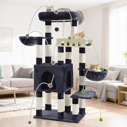 Cat Tree for Indoor Cats Large Adult, Heavy Duty Cat Tree for Large Cats 20 lbs+ - Image 6