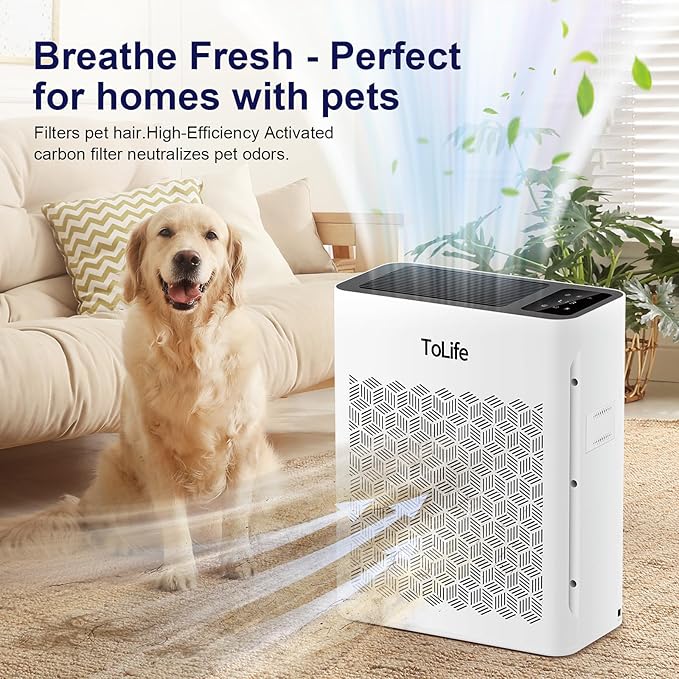 Tolife Air Purifier Large Room, Air Purifiers - Image 2
