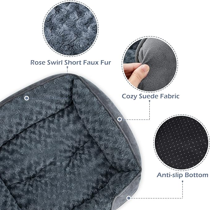 INVENHO Dog Bed Medium Size Dog, Orthopedic Warming Soft Calming Sleeping Puppy - Image 4
