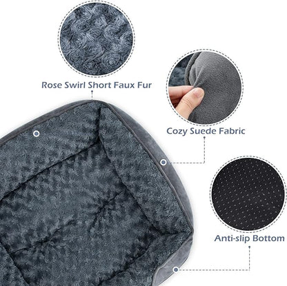 INVENHO Dog Bed Medium Size Dog, Orthopedic Warming Soft Calming Sleeping Puppy - Image 4