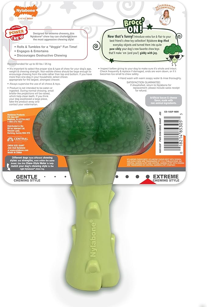 Nylabone Broccoli Power Chew Toy - Image 12