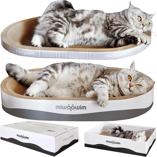 3PCS 23.6 Inch Extra Large Cat Scratcher Bed, Big Cats Box by miwooim