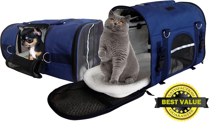 6-in-1 Sturdy Pet Carrier Backpack, Front Pack, Shoulder Bag, Pet Hand Bag - Image 3